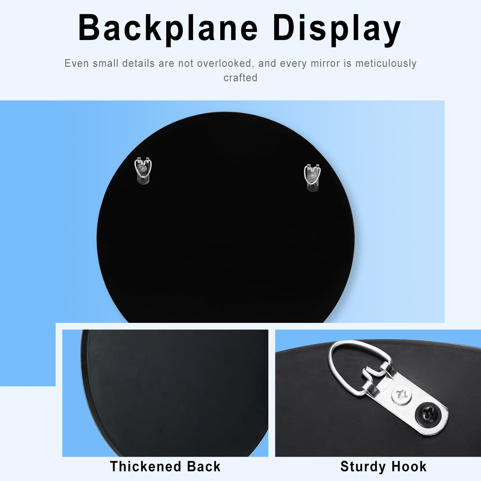 Crushed Diamond Round Mirror