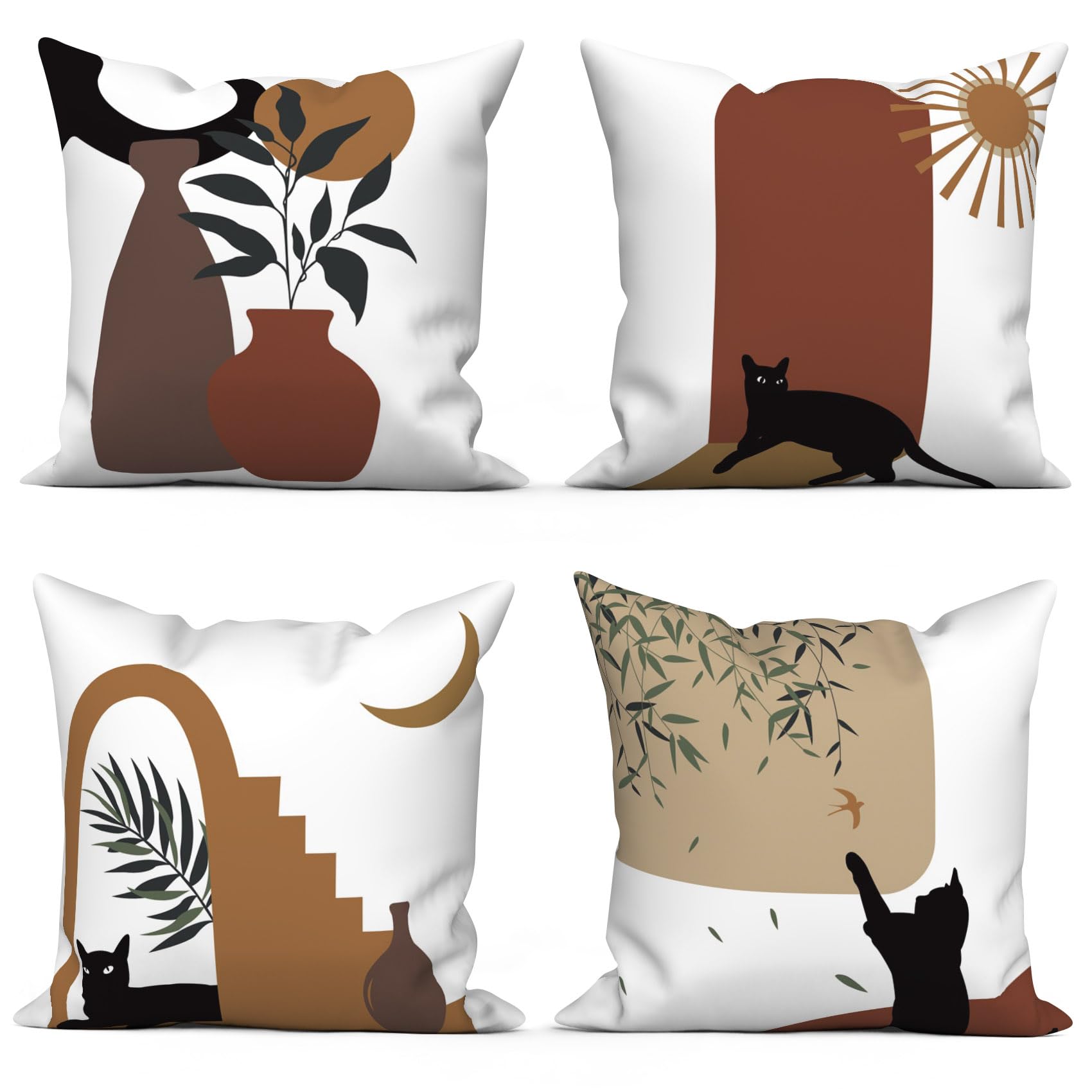 ChloropLastid Blue Gold Marble Throw Pillow Covers 18x18 inch Abstract Marble Texture Luxury Decorative Pillowcase Modern Velvet Square Cushion Cover for Home Sofa Decor Set of 4