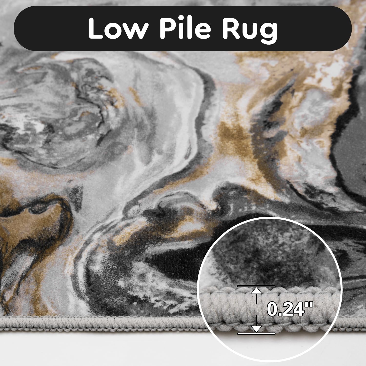 5x7 Area Rugs for Living Room, Modern Abstract Rug for Bedroom, Contemporary Machine Washable Rug, Large Stain Resistant Carpet for Dining Room Playroom Home Office, Pet & Kids Friendly