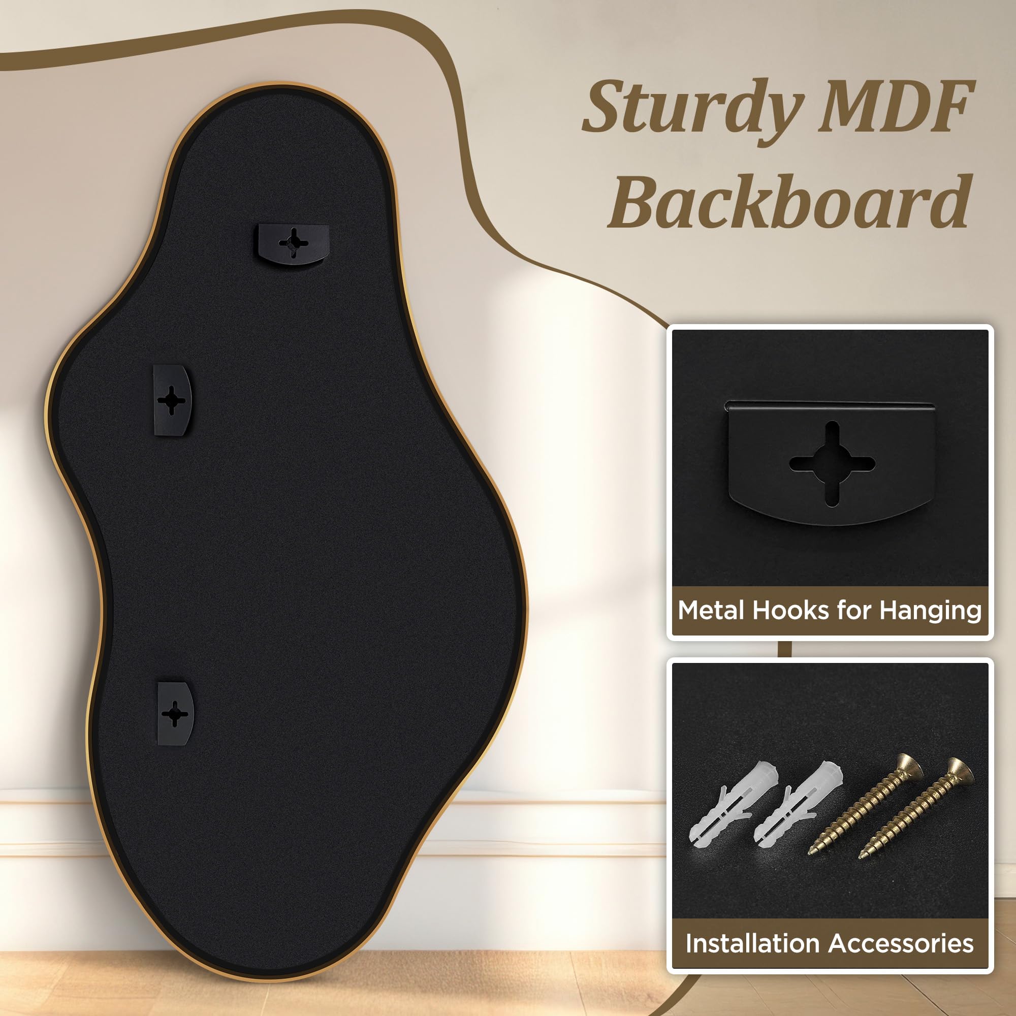 Irregular Wall Mirror - Wall Mirrors Decorative 22"x 36"