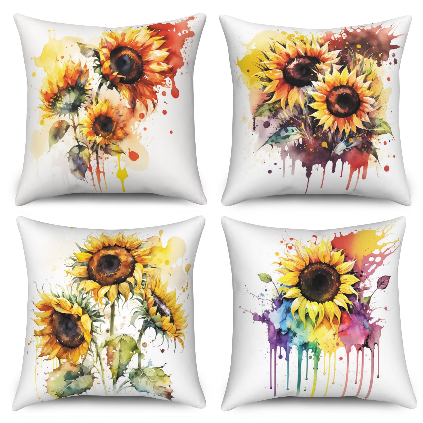 ChloropLastid Blue Gold Marble Throw Pillow Covers 18x18 inch Abstract Marble Texture Luxury Decorative Pillowcase Modern Velvet Square Cushion Cover for Home Sofa Decor Set of 4